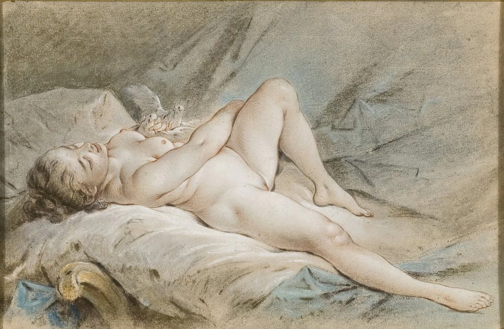 Venere gioca con due colombe